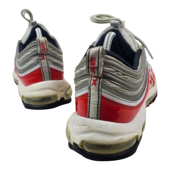 NIKE Shoes AIR MAX 97 Mens Size 11.5 Silver University Red Running 921826-009 - Picture 5 of 13